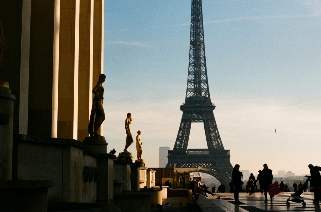 French Eiffel Tower in Paris