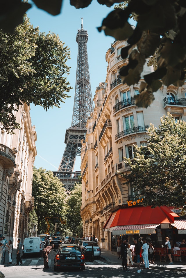 French Eiffel Tower in Paris