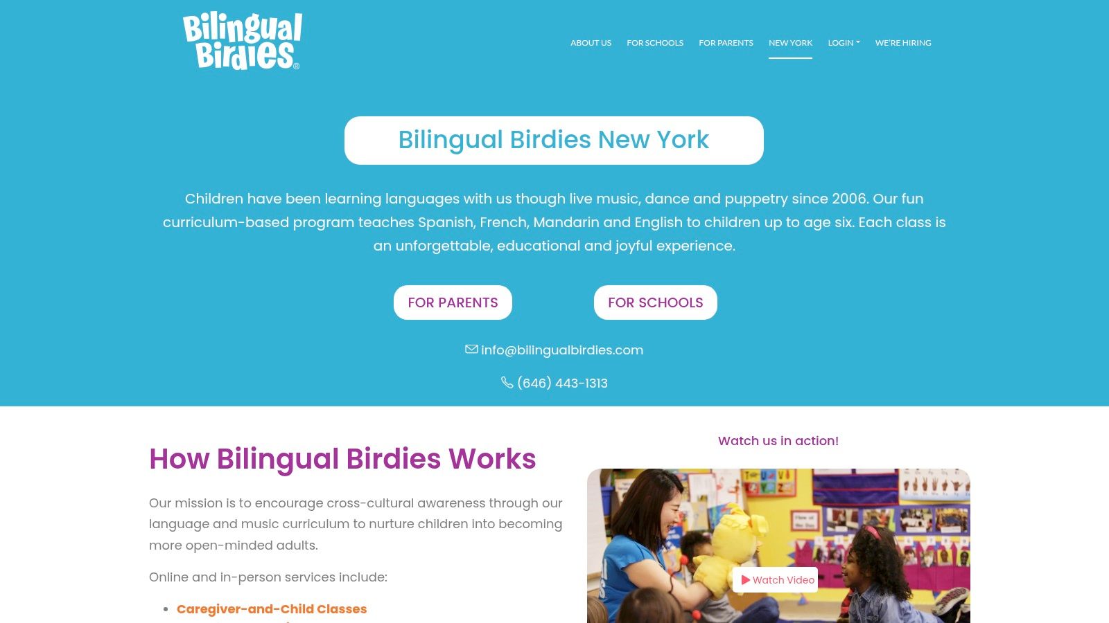 Bilingual Birdies – Caregiver-and-Child French Music & Language Classes