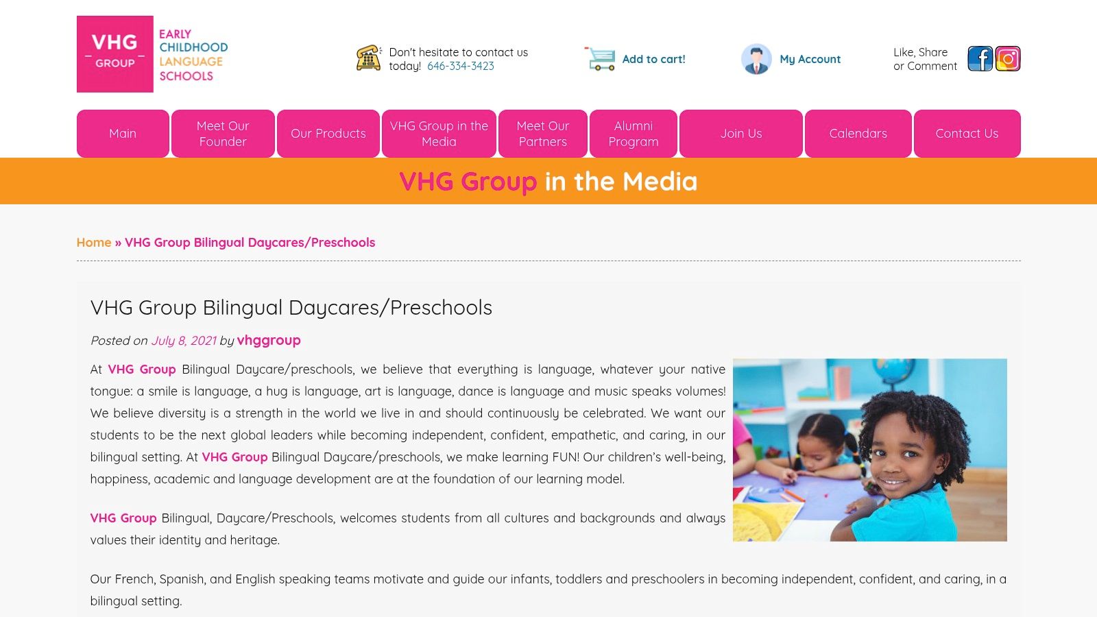 Petits Poussins (VHG Group) – French/English Bilingual Daycares & Preschools