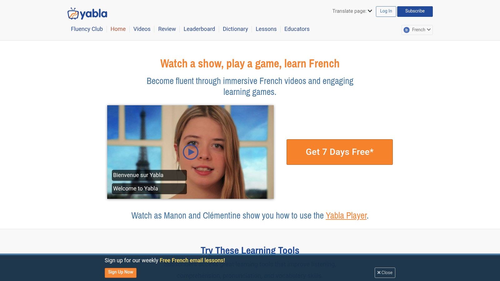 Yabla French