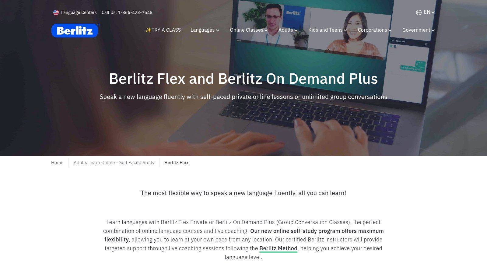 Berlitz (Berlitz Flex and other online formats)