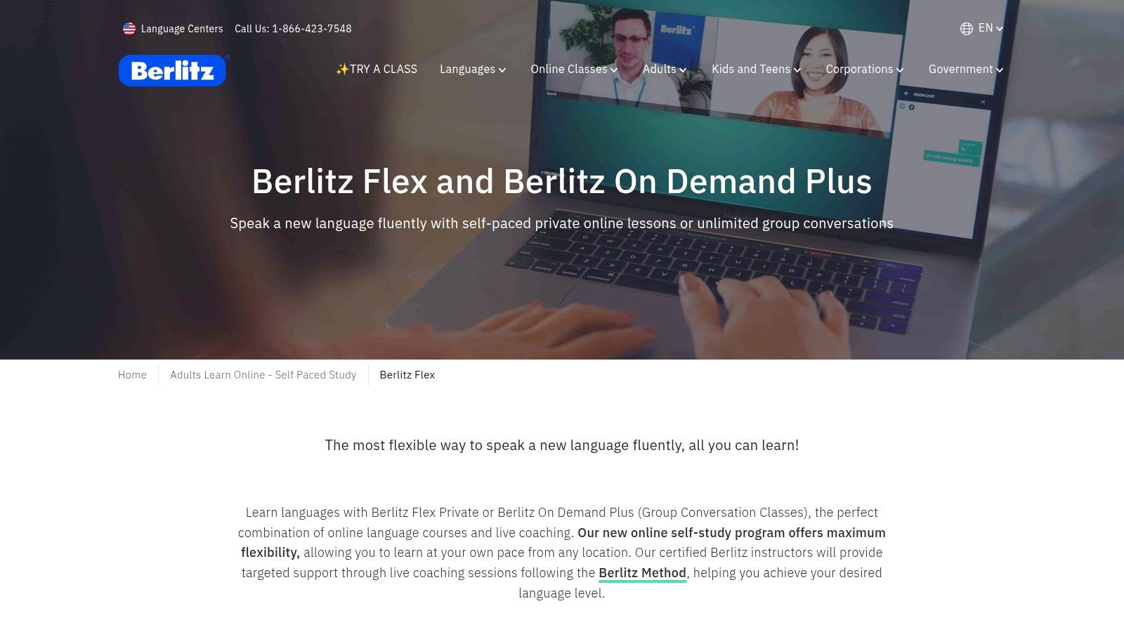 Berlitz (Berlitz Flex and other online formats)