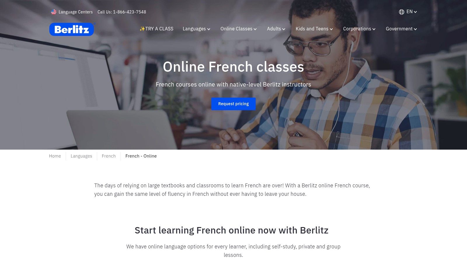 Berlitz (Online French classes)