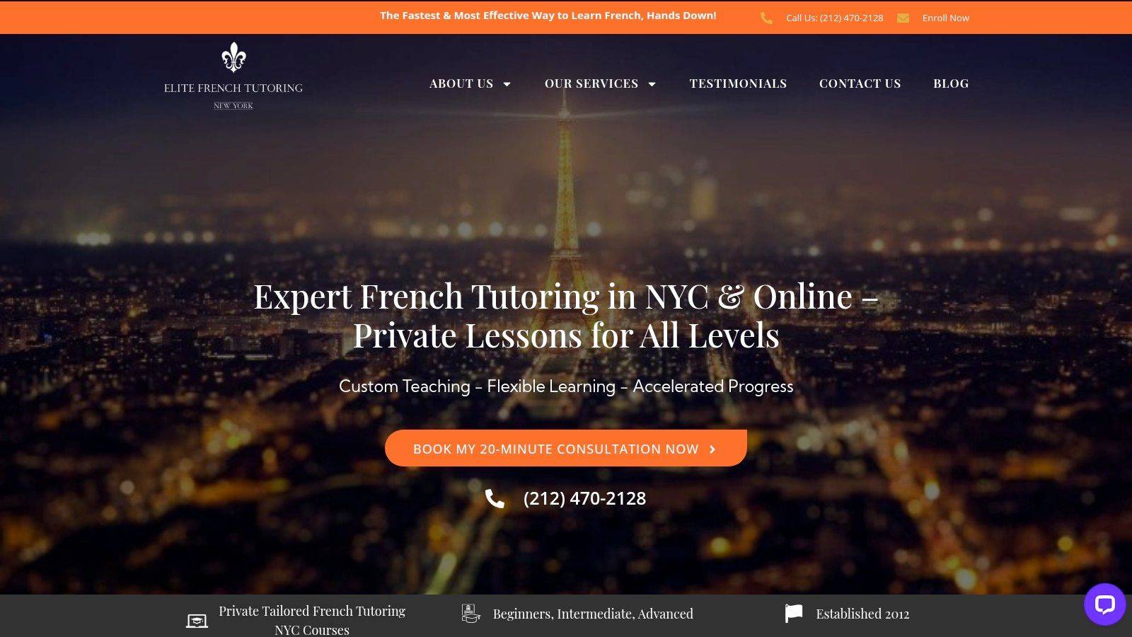 Screenshot from https://elitefrenchtutoring.com