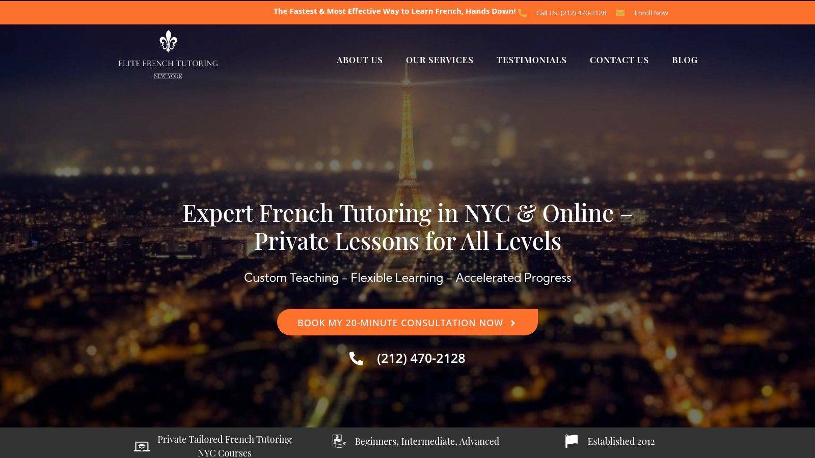 Screenshot from https://elitefrenchtutoring.com