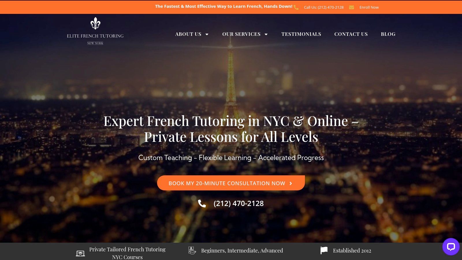 Screenshot from https://elitefrenchtutoring.com