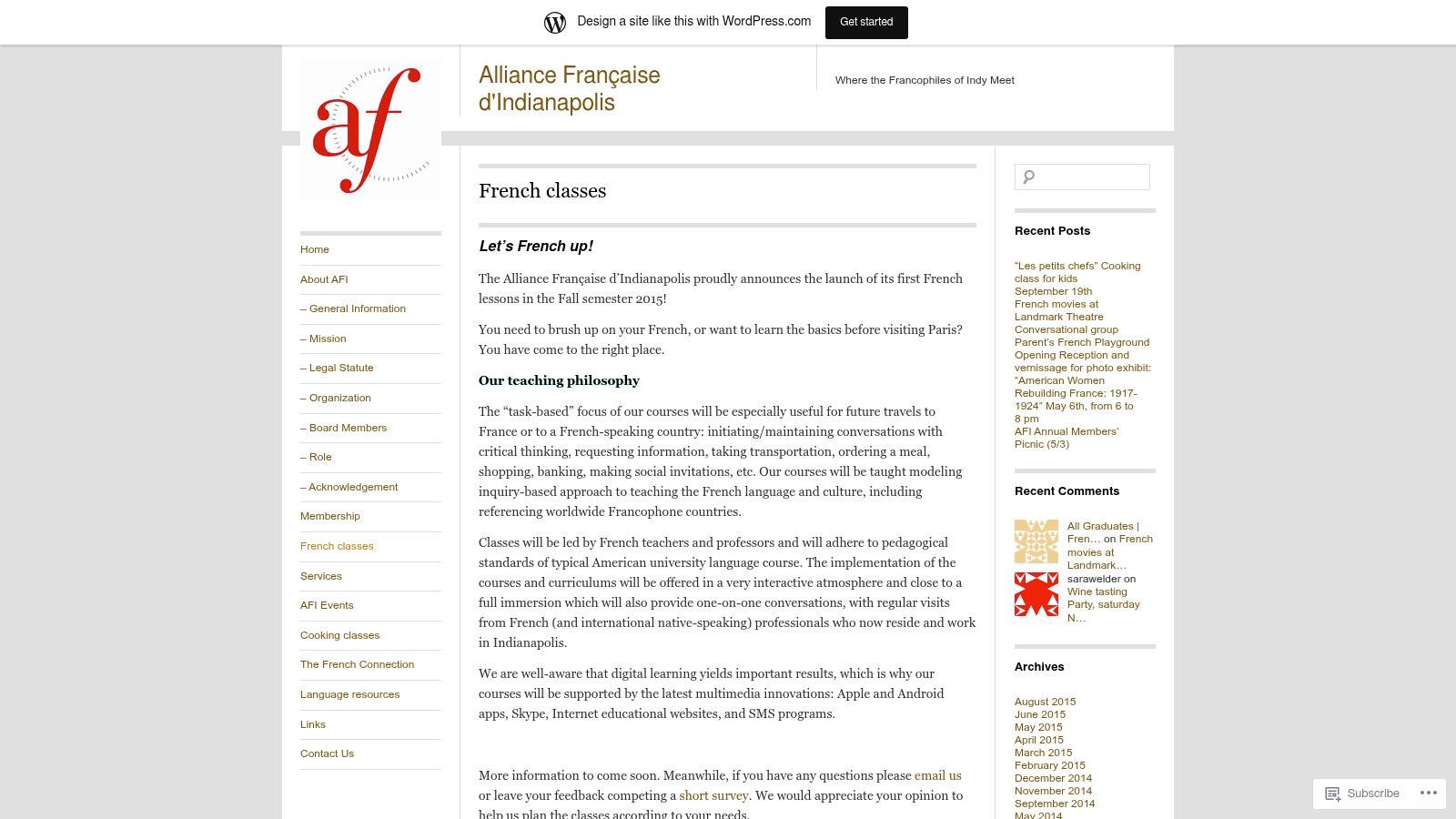 Alliance Française d'Indianapolis (AFI)