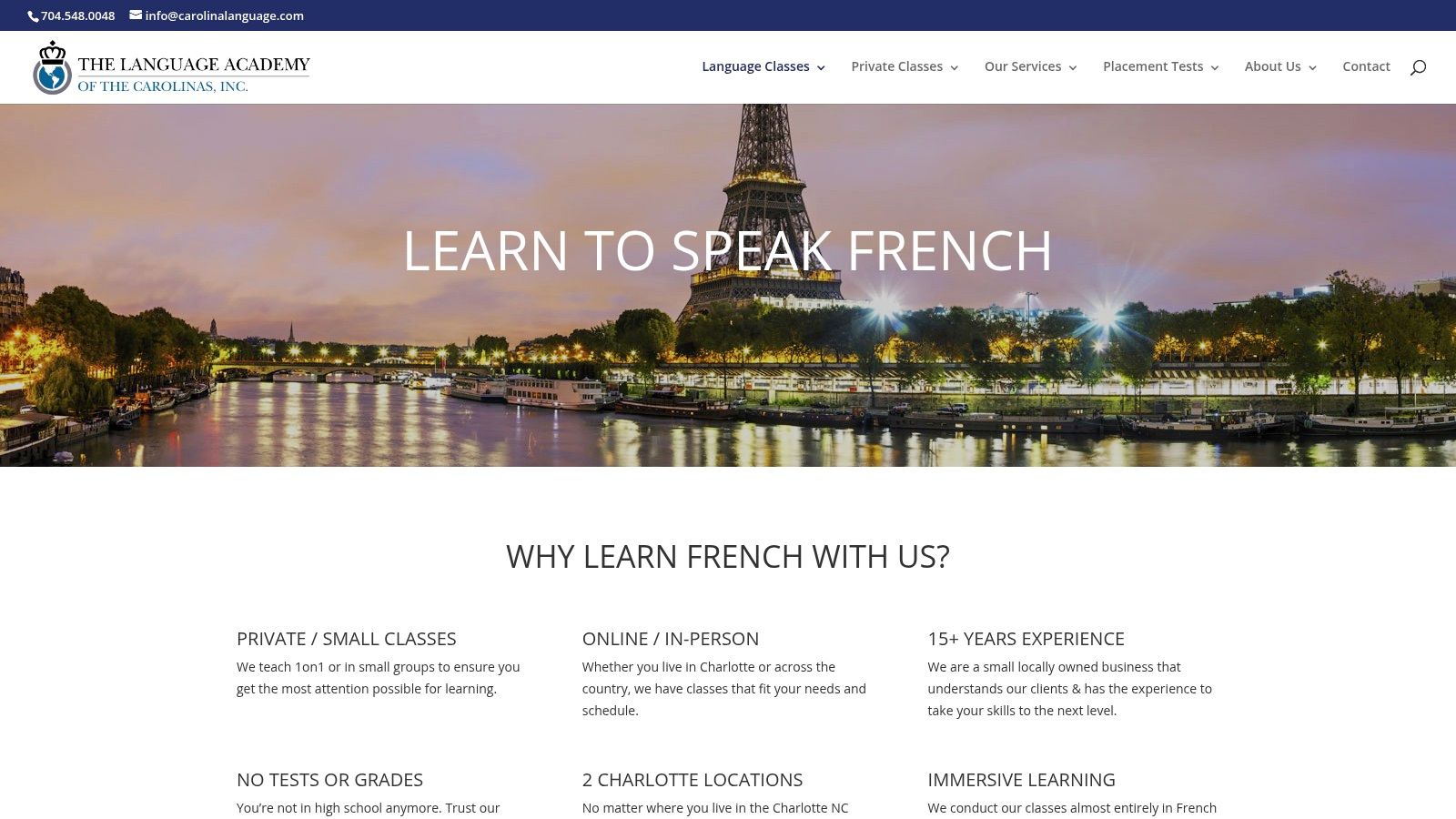 Language Academy of the Carolinas: Best for Local Group Classes