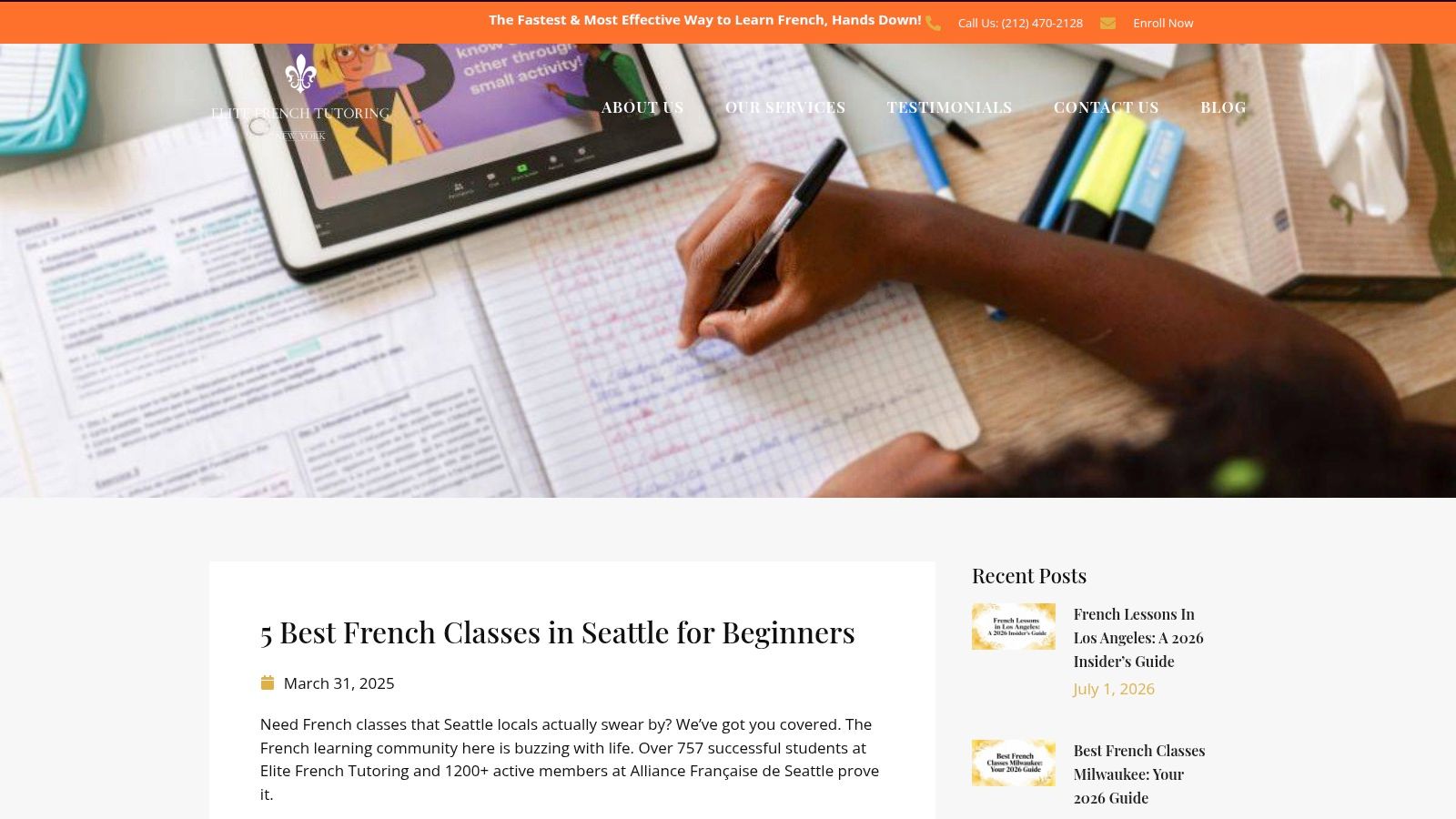 Screenshot from https://elitefrenchtutoring.com/french-language-classes-seattle/