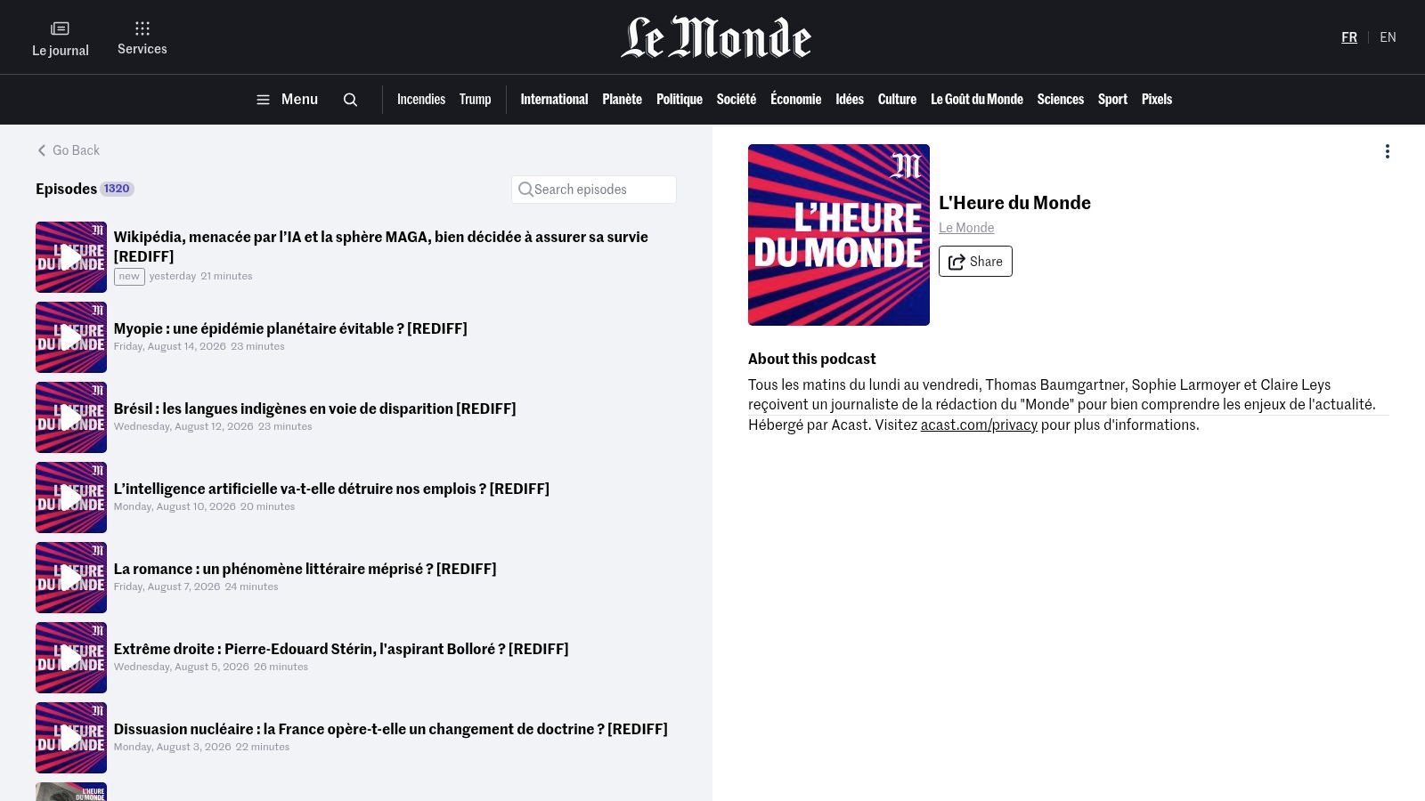 L'Heure du Monde (Le Monde)