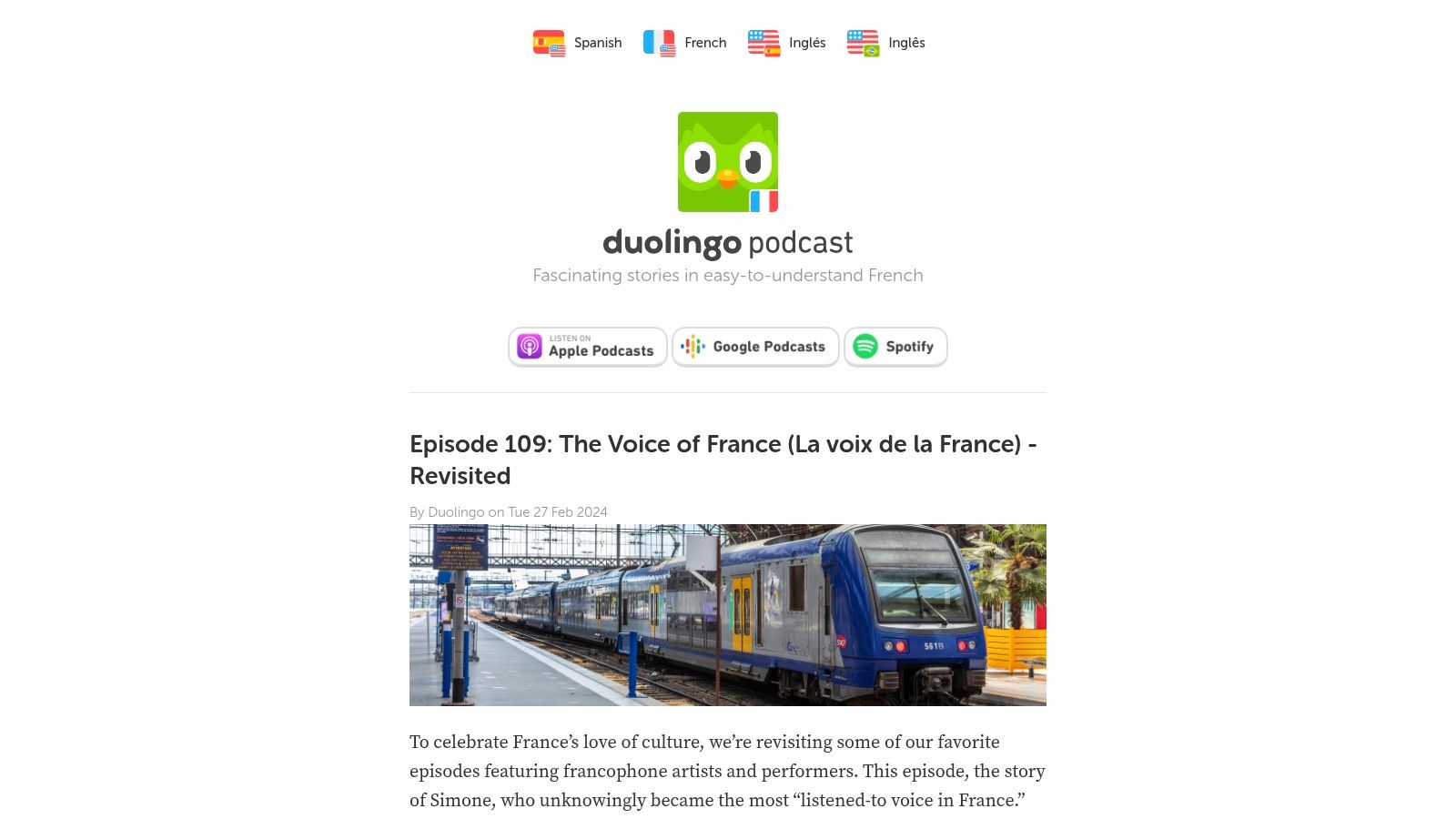 Duolingo French Podcast