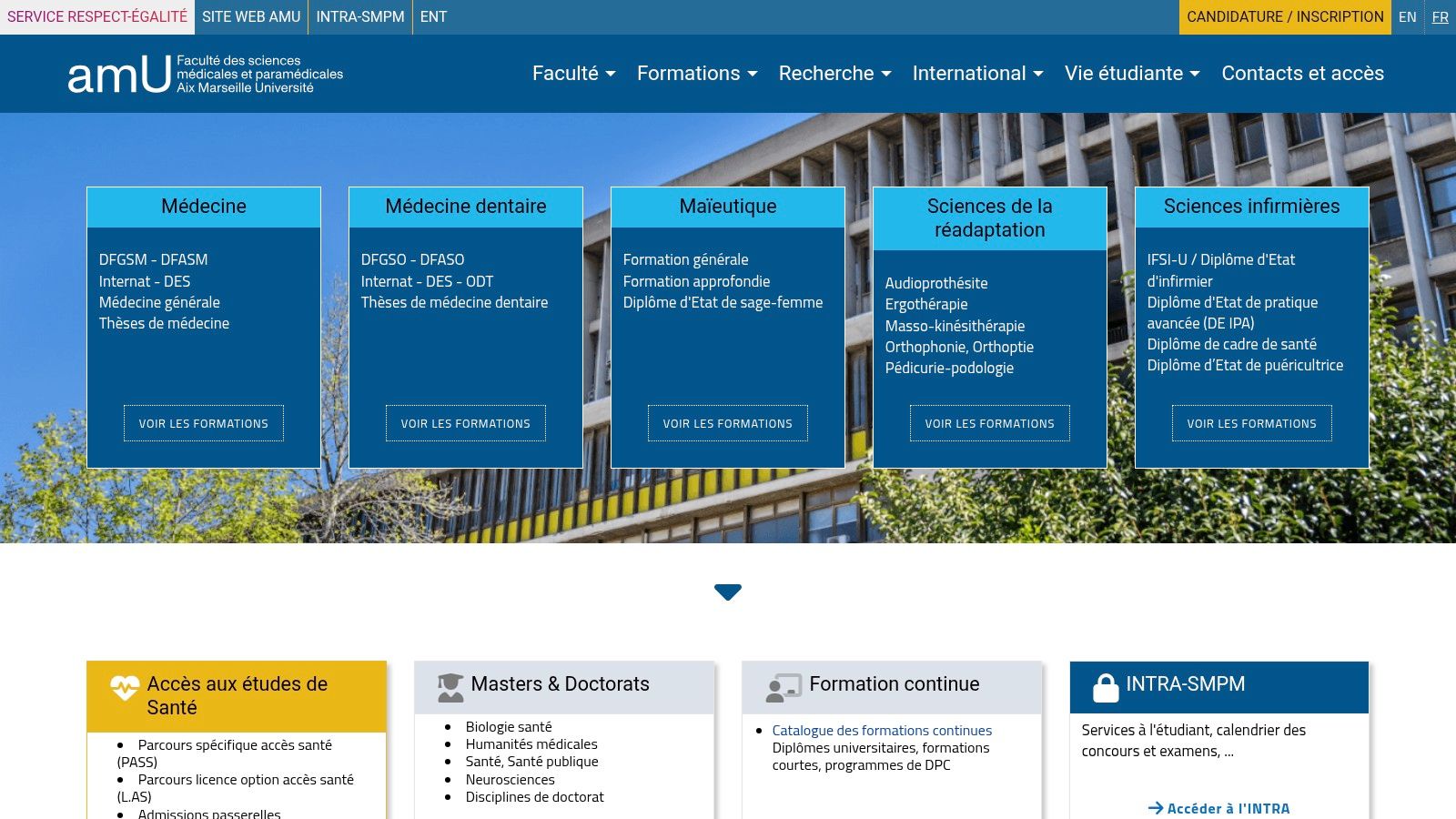 Aix-Marseille Université, Faculty of Medical and Paramedical Sciences