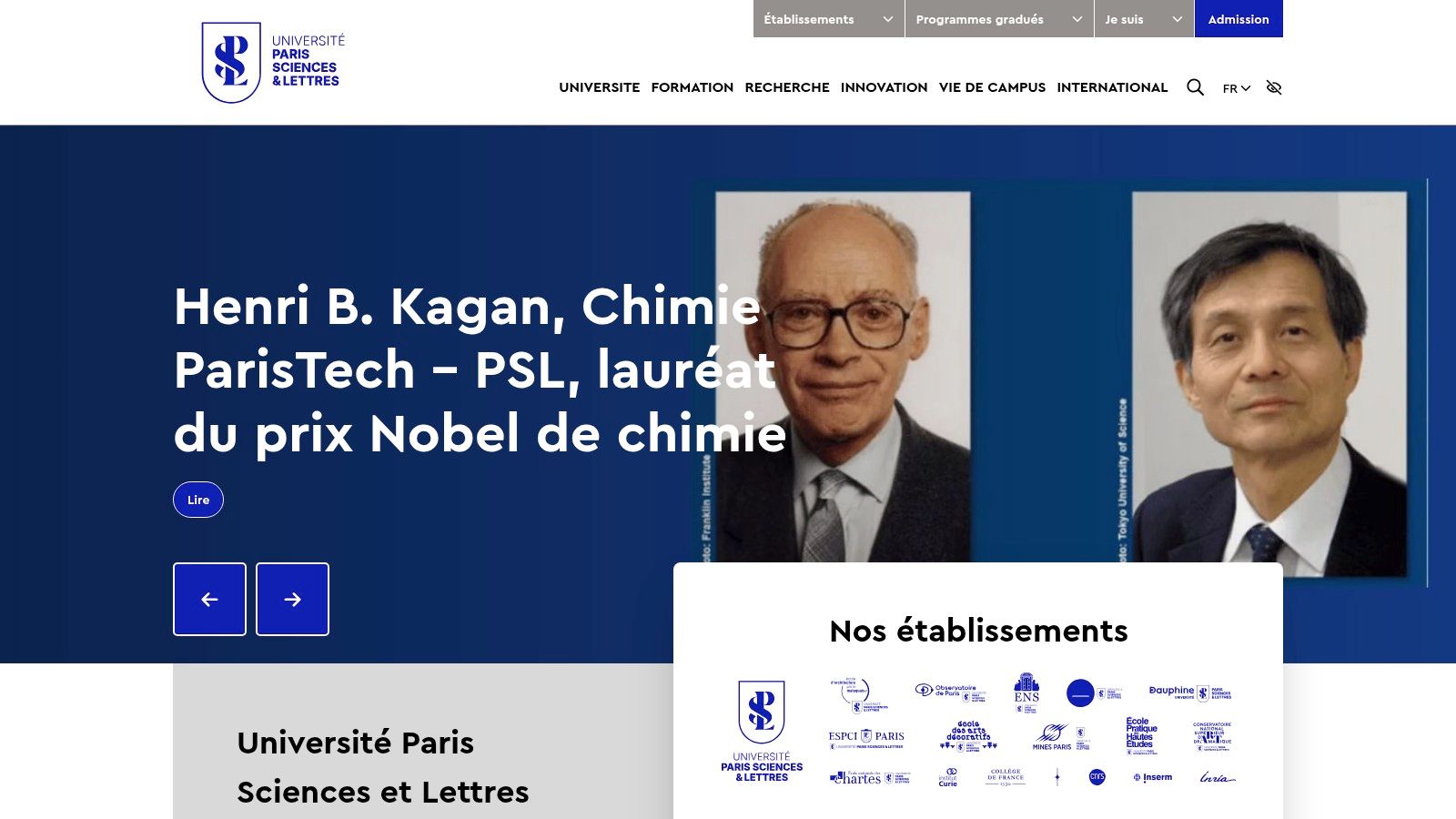 PSL University – Paris Sciences et Lettres