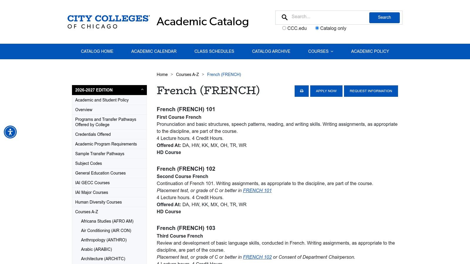 City Colleges of Chicago (credit French)